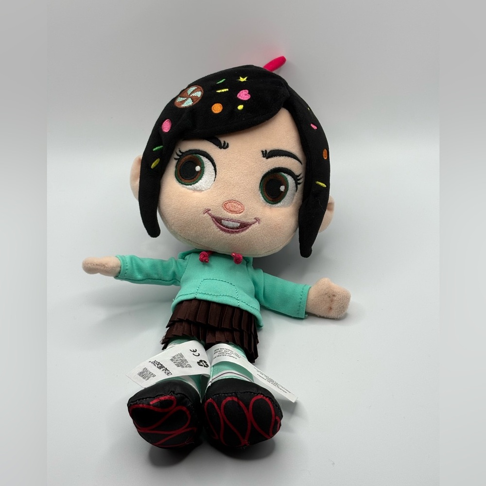Vanellope Von Schweetz Plush Wreck It Ralph Doll 12” Stuffed Toy Disney